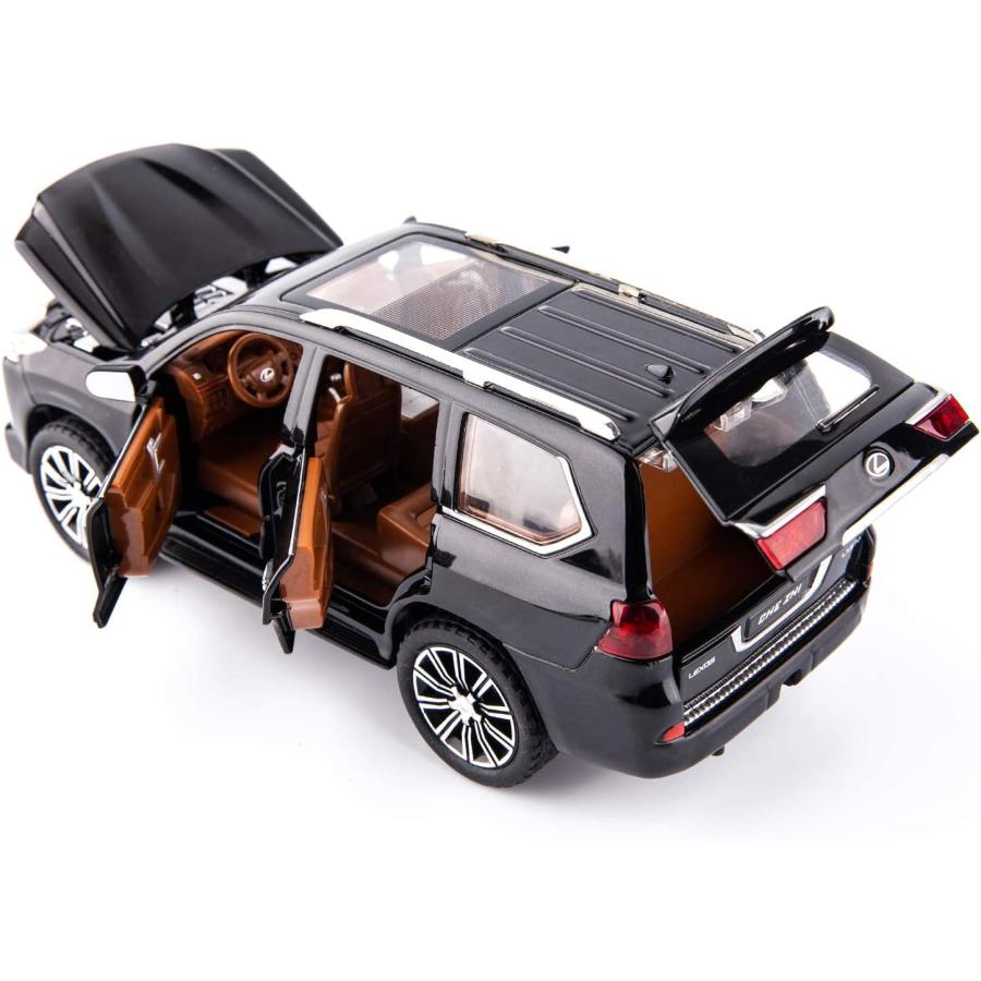 BDTCTK 1/24 レクサス 570 オフロード 高級SUVモデルカー 亜鉛