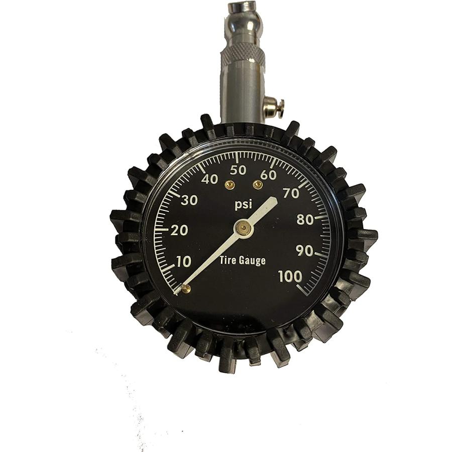 Accurate Tire Pressure Gauge (0100 PSI) Heavy Duty Large 2 Inch Easy