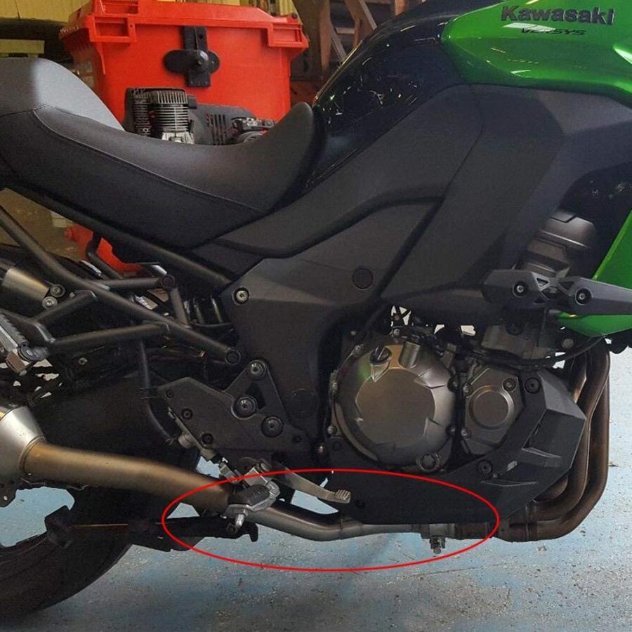【並行輸入品】KYN Motorcycle Exhaust Muffler Mid Link Pipe for Kawasaki VERSYS 100_2