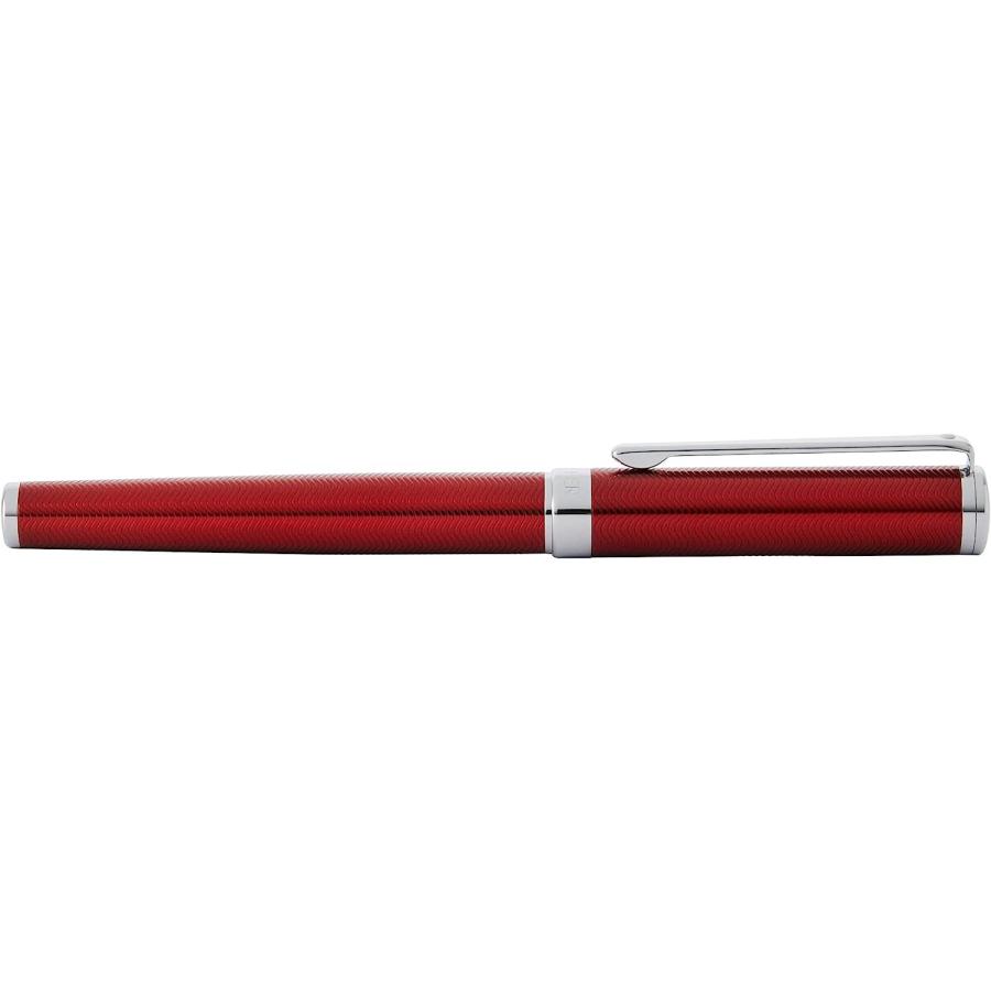 【並行輸入品】Sheaffer Intensity 刻印レッドラッカー クロームトリムとミディアムニブ 万年筆 レッドボトルインクギフトセット　_2