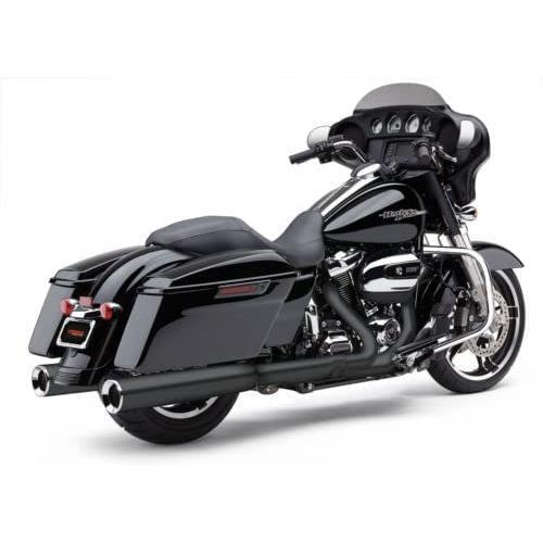 Compatible with Cobra PowerFlo Raven Black Exhaust Mufflers Compatible with Harley Davidson FLH