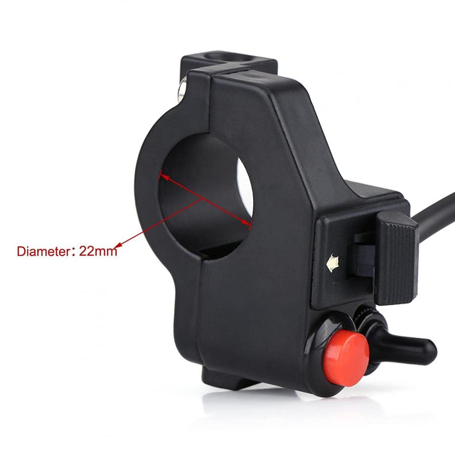 【並行輸入品】Motorcycle Handlebar Switch 22mm Horn Turn Switch Motorcycle ATV Hanの画像