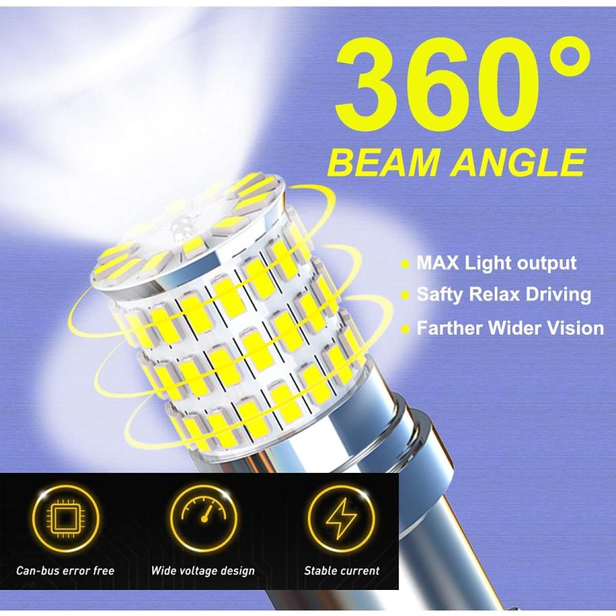 アウトレットセール格安 CATO-WDJ 3157 Led Bulb Brake Light 12V-24V Led 3156 3057 3056 4157 3457 Bulbs Upgrade Aluminum body 66SMD Led Replacement for Parking Light Stop