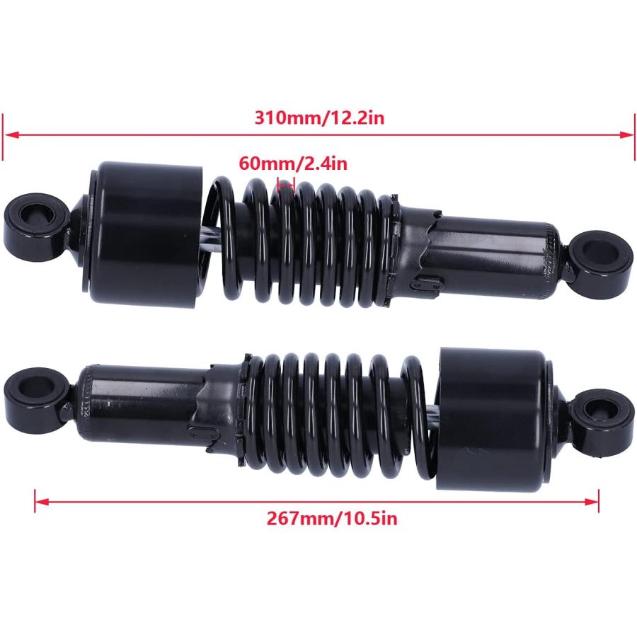 【並行輸入品】Motorcycle Shock Absorber  1 Pair 10.5inch Motorcycle Suspension Spr_2