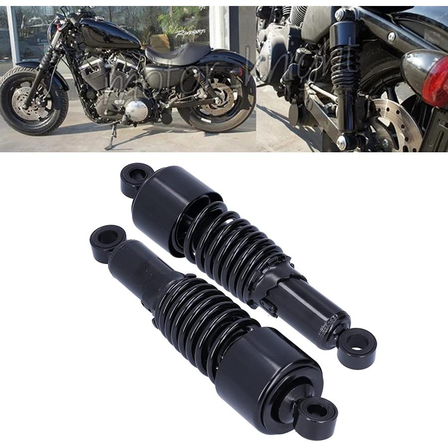 【並行輸入品】Motorcycle Shock Absorber  1 Pair 10.5inch Motorcycle Suspension Spr_7
