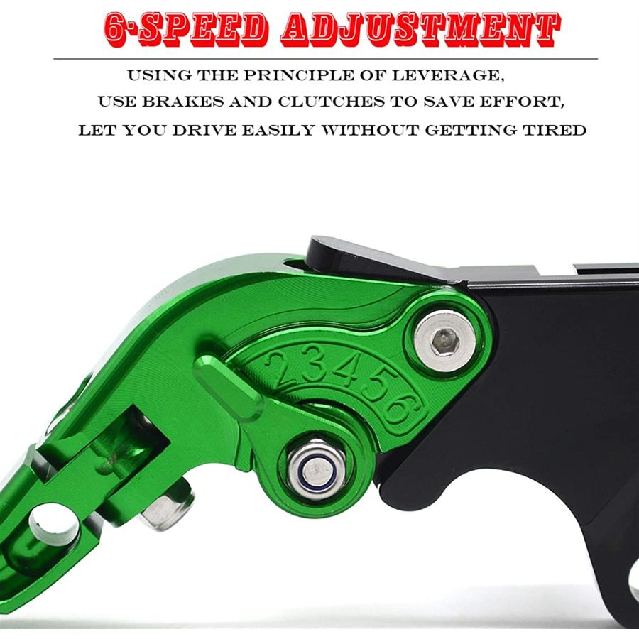 【並行輸入品】WRDD Motorbike Grips 7/8'' 22MM Motorcycle Adjustable Brake Clutch L_2