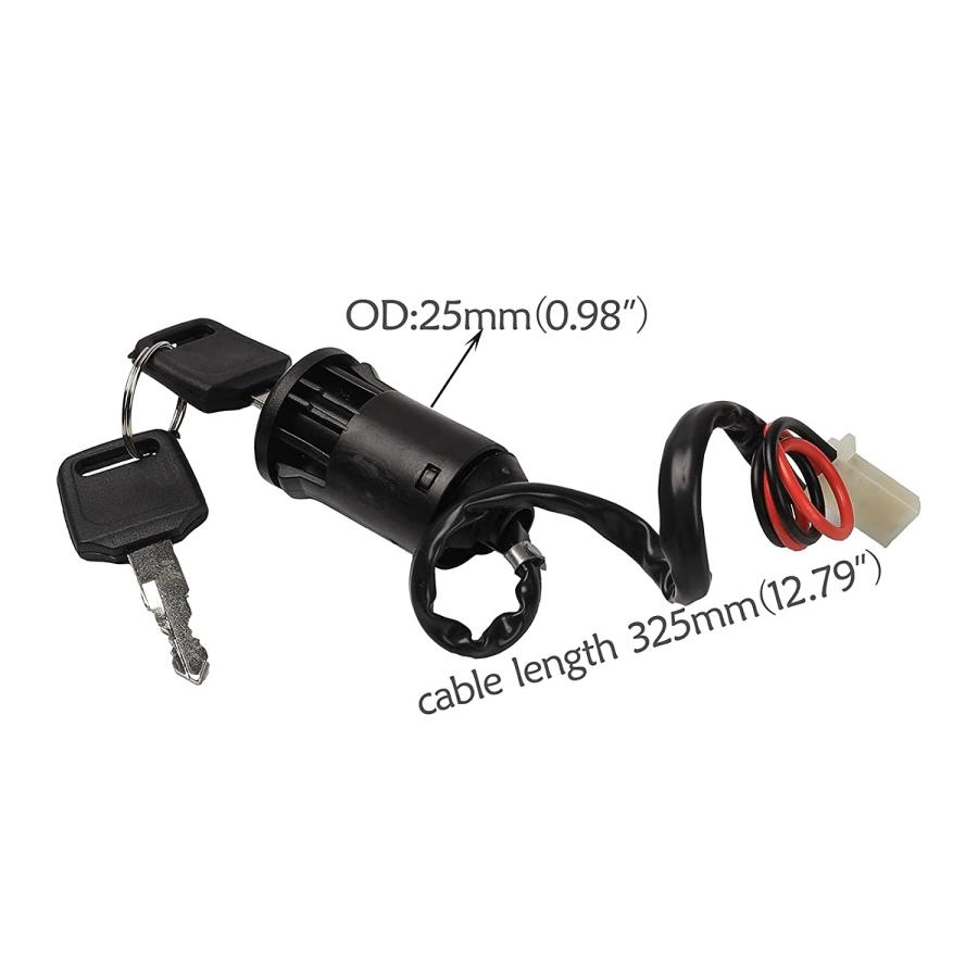【並行輸入品】TDPROMOTO Ignition Key Switch ATV Moped Go Kart Electric Motorcycleの画像