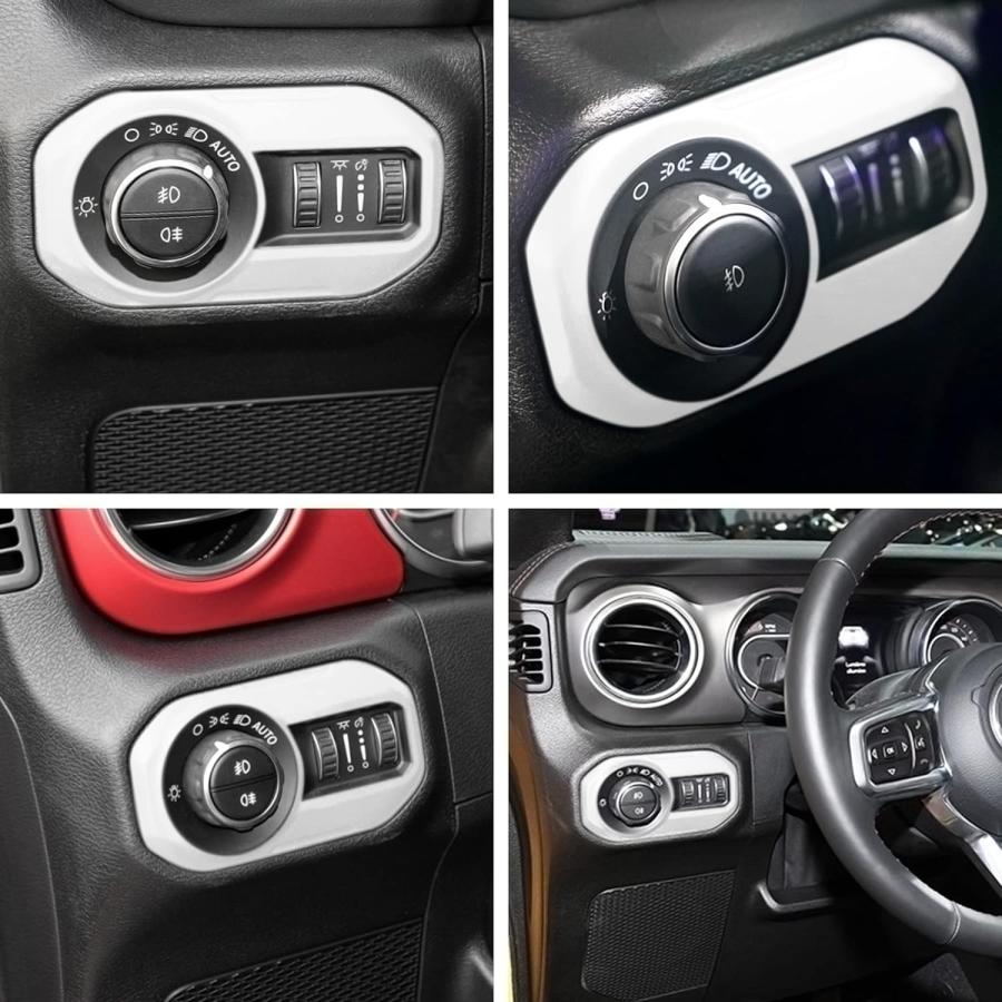 【並行輸入品】YOOWEE Headlight Switch Button Cover Accessories Trim Interior Decor