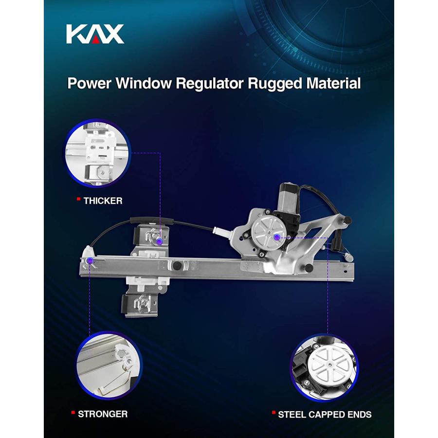 【並行輸入品】KAX 741-761 Power Window Motor and Regulator Assembly Front_2