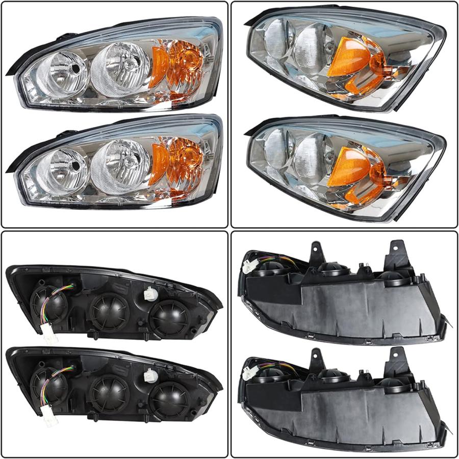 【並行輸入品】LABLT ヘッドライト 交換用 2004 2005 2006 2007 2008 Chevy Malibu SS ヘッドライトペア 左_1