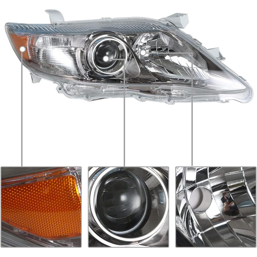 【並行輸入品】LABLT ヘッドライト 交換用 2010 2011 トヨタ カムリ SE ヘッドライト ペア 左側+右側 (助手席側)　_2