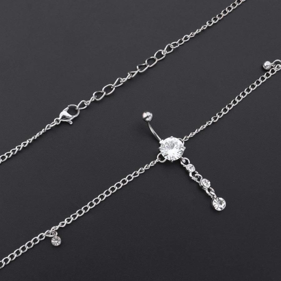 【並行輸入品】Happyyami Womens Belts 2pcs Rhinestone Waist Chain Belts Rhinestone_7