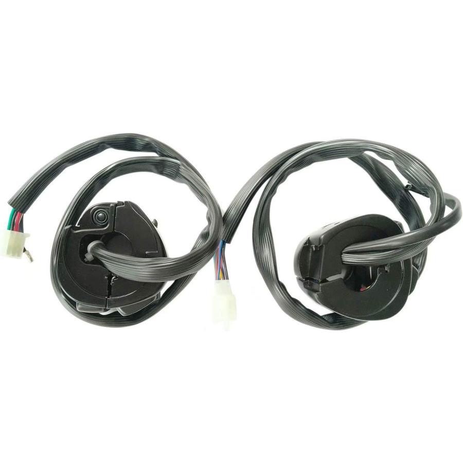 ブランド登録なし - 【並行輸入品】1 Pair Motorcycle 1inch Handlebar Switches Control and Wiring Harnes
