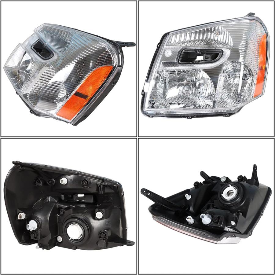 【並行輸入品】munirater ヘッドライトアセンブリ クロームハウジング 運転席側 ヘッドランプ 交換用 2005-2009 Equinox アンの画像