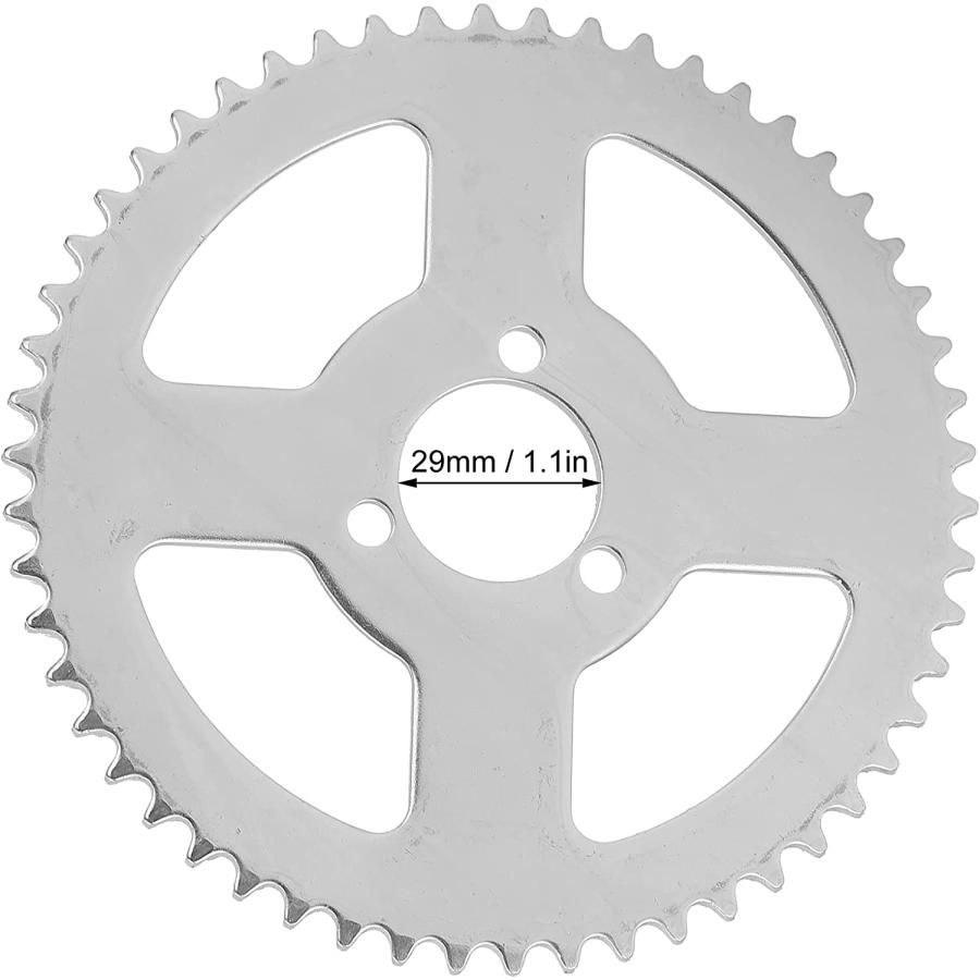 【並行輸入品】T8F 54T Sprocket 29mm 3 Hole White Steel High Performance Crankset fの画像