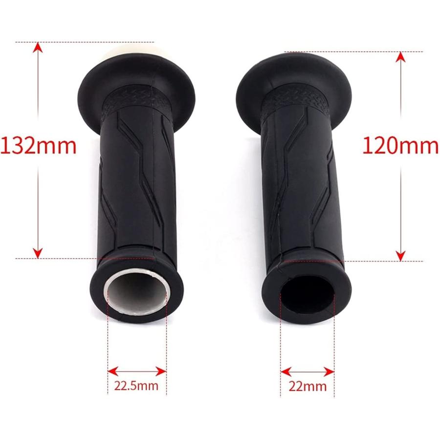 【並行輸入品】KGAO Universal 7/8inch Motorcycle Modified Throttle Rubber Handle  Cの画像