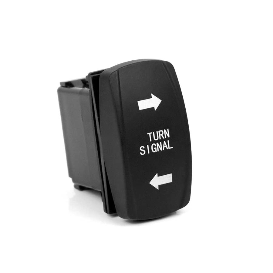 並行輸入品】Turn Signal Rocker Switch Green LED On/Off/On
