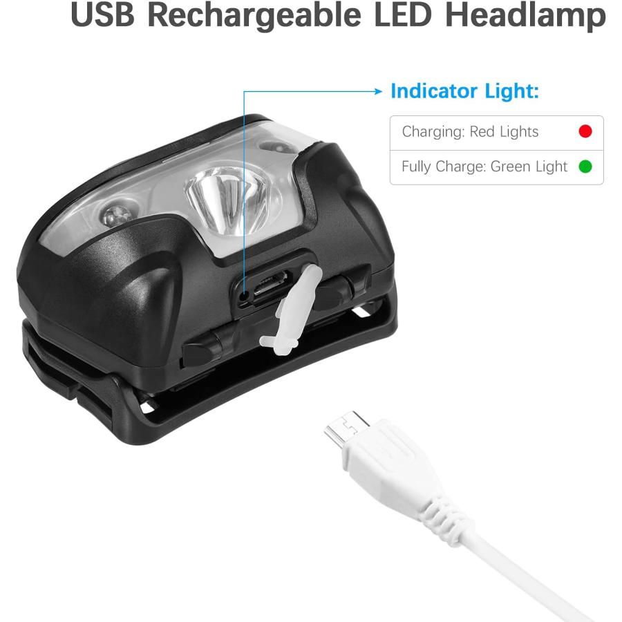 新商品のご紹介 SLTG2020 USB Rechargeable Headlamp Flashlight Hands Free Head Band Outdoor Lamp LED Light　並行輸入品