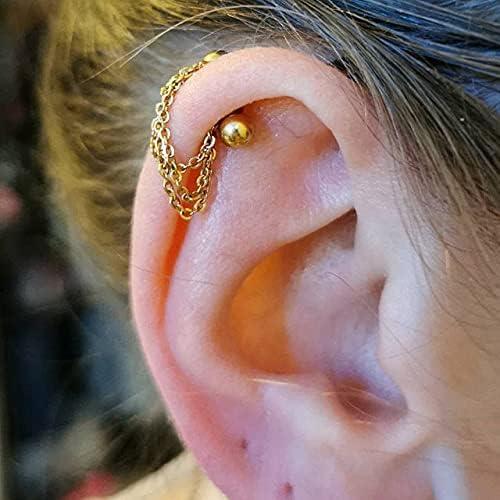 並行輸入品】QWALIT 16ゲージ インダストリアルイヤリング