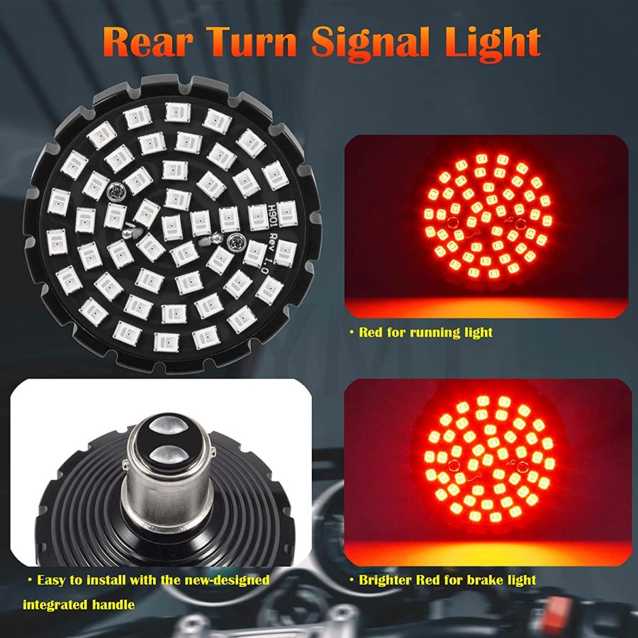 【並行輸入品】PBYMT 1157 LED Turn Signal Light SMD Bulb 2inch Rear Running Brake Lの画像