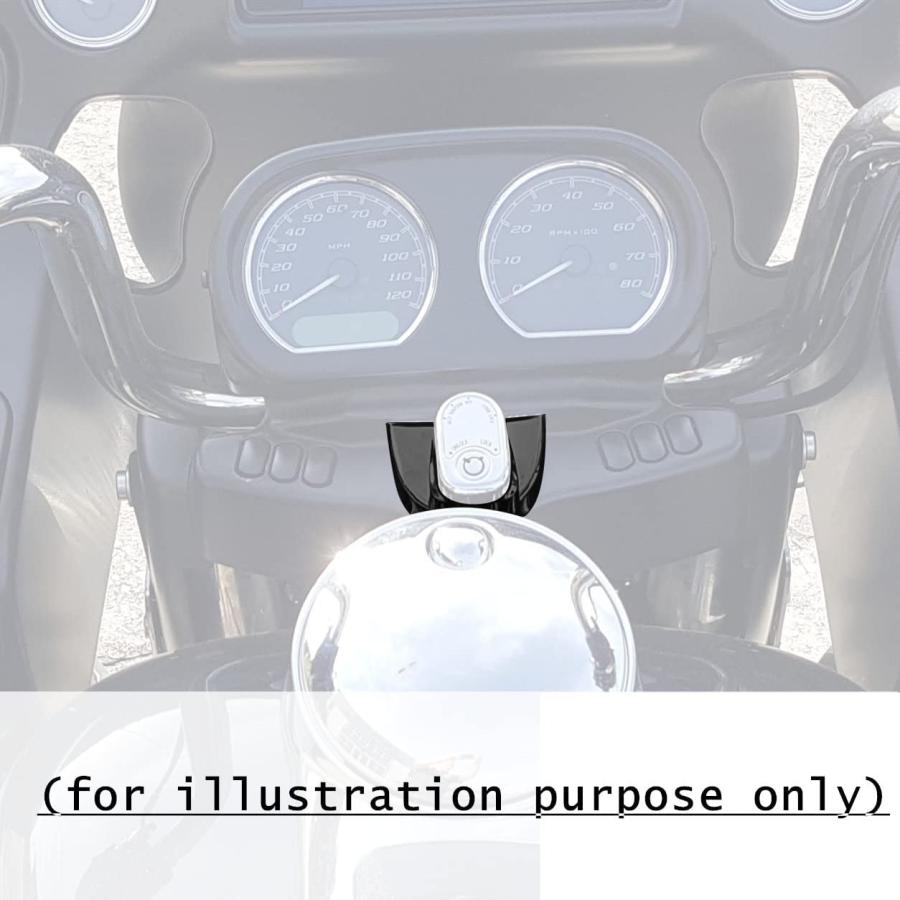【並行輸入品】HR3 Color-Matched Vivid Black Road Glide Ignition Switch Panel Trimの画像