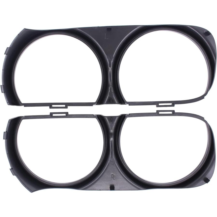 【並行輸入品】NewYall 2個パック フロント左右ヘッドライトベゼル チャレンジャーSRT ヘルキャット専用の画像