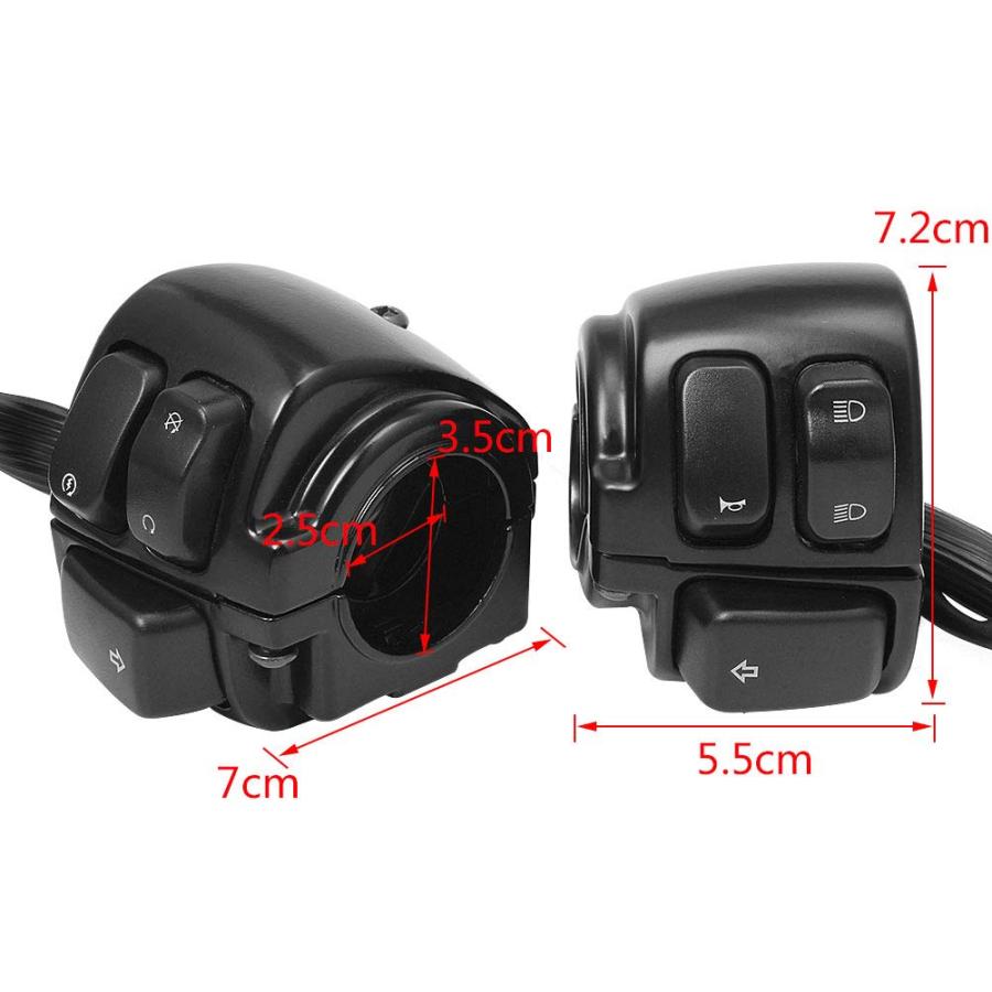 【並行輸入品】Control Switches Handlebar Wire Harness Horn Turn Signals Light On/Oの画像