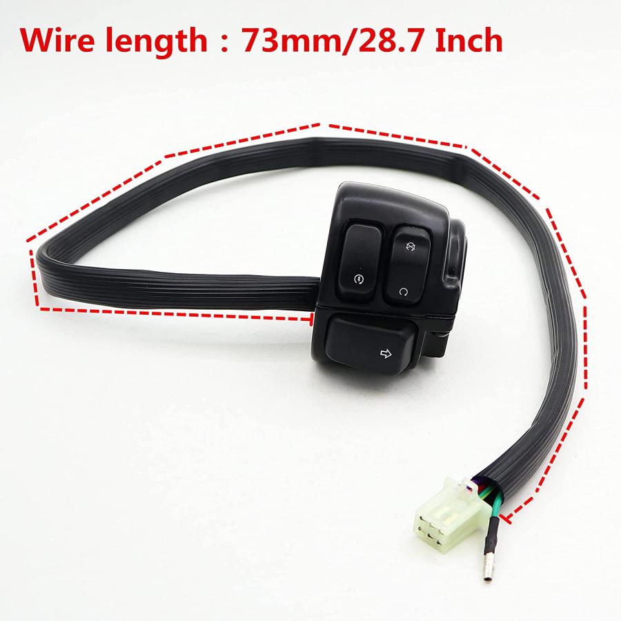 【並行輸入品】Control Switches Handlebar Wire Harness Horn Turn Signals Light On/Oの画像