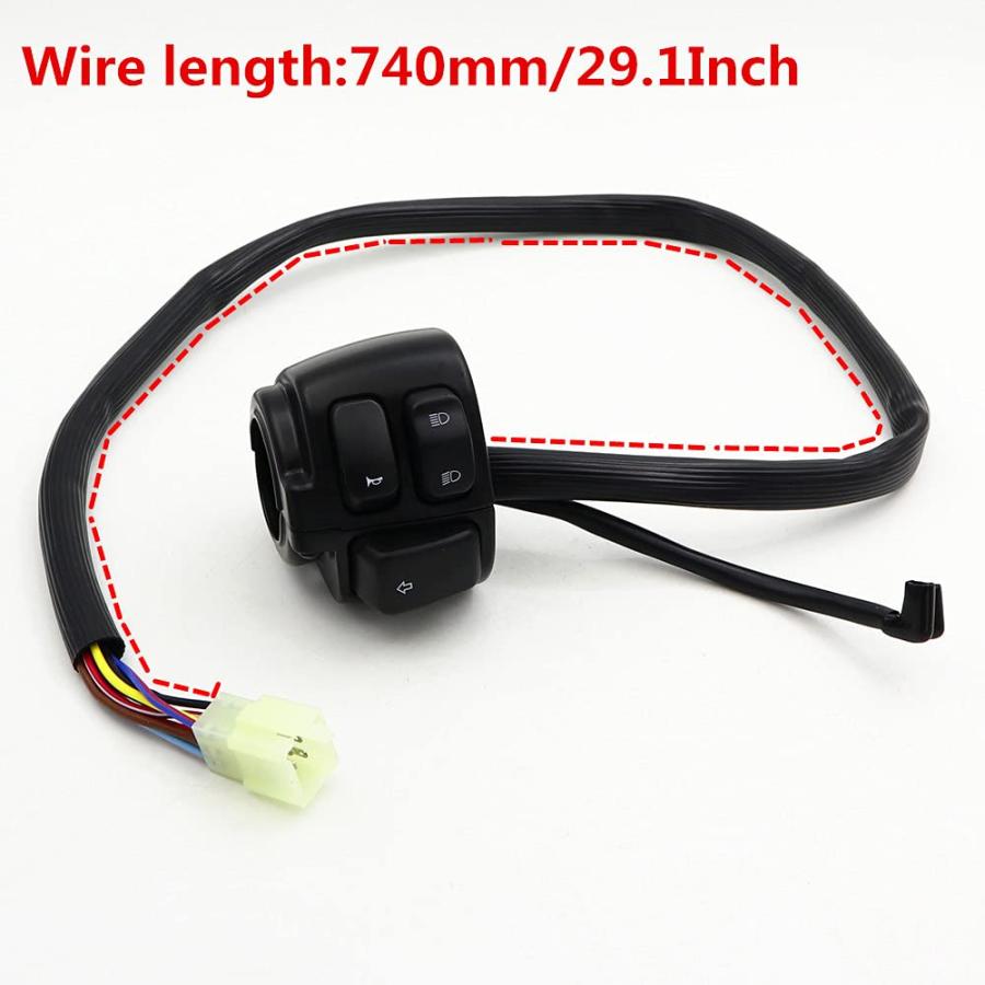 【並行輸入品】Control Switches Handlebar Wire Harness Horn Turn Signals Light On/Oの画像
