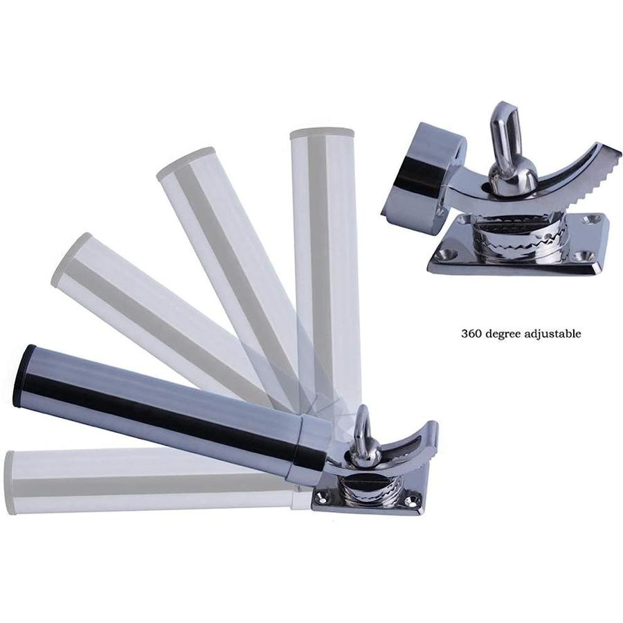 【並行輸入品】XMEIFEI PARTS Adjustable Fishing Rod Holder Deck Mount 316 Stainless_4