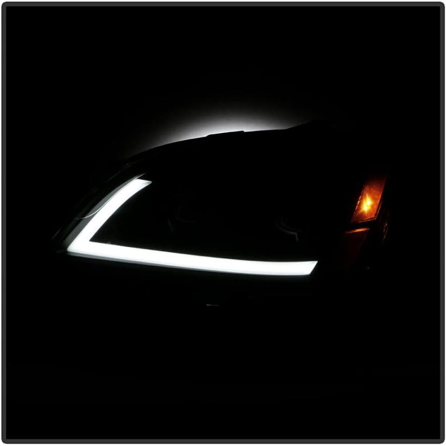【並行輸入品】ACANII - [ハロゲンモデル] 2007-2012 GMC Acadia ブラック LED チューブ プロジェクター ヘッドライトの画像