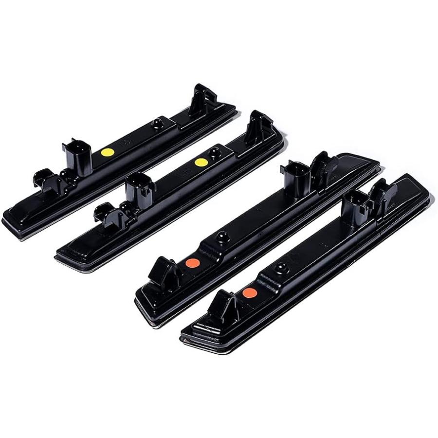 【並行輸入品】Anzios Smoked Lens Amber Red LED Side Marker Light Replacement for D_5