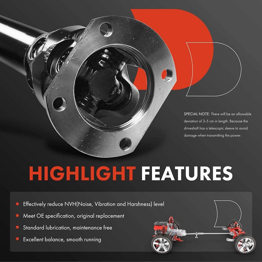 【並行輸入品】A-Premium Front Complete Drive Shaft Prop Shaft Driveshaft Aの画像