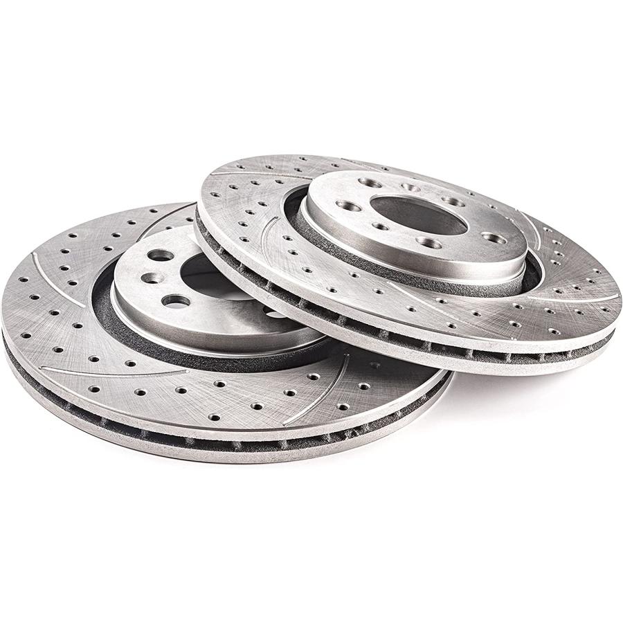Drilling Grooves GT Sport Brake Disc Rotors Compatible With MERCEDES