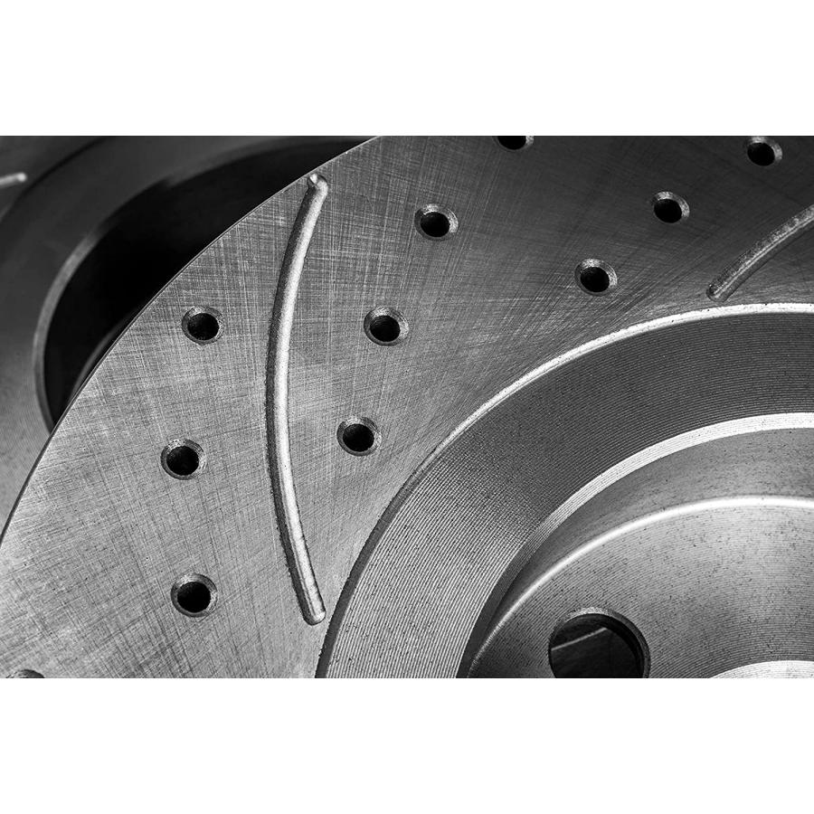 【並行輸入品】Drilling Grooves GT Sport Brake Disc Rotors Compatible With ...