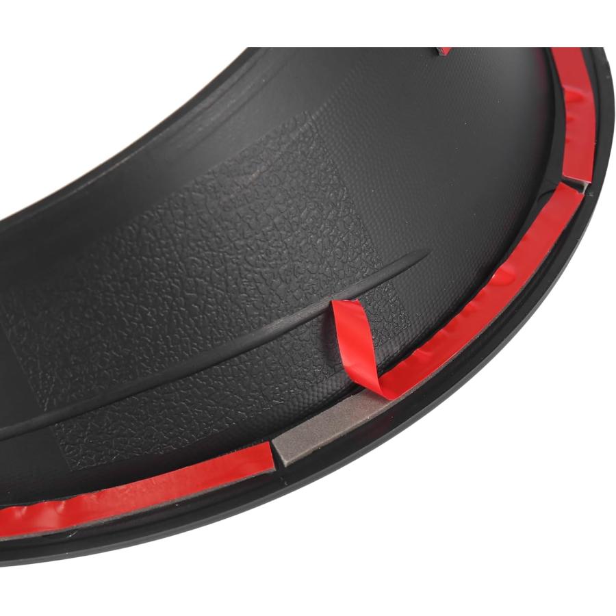 【並行輸入品】X AUTOHAUX Pair Black Exterior Front Headlight Cover Trim Sticker AB_5