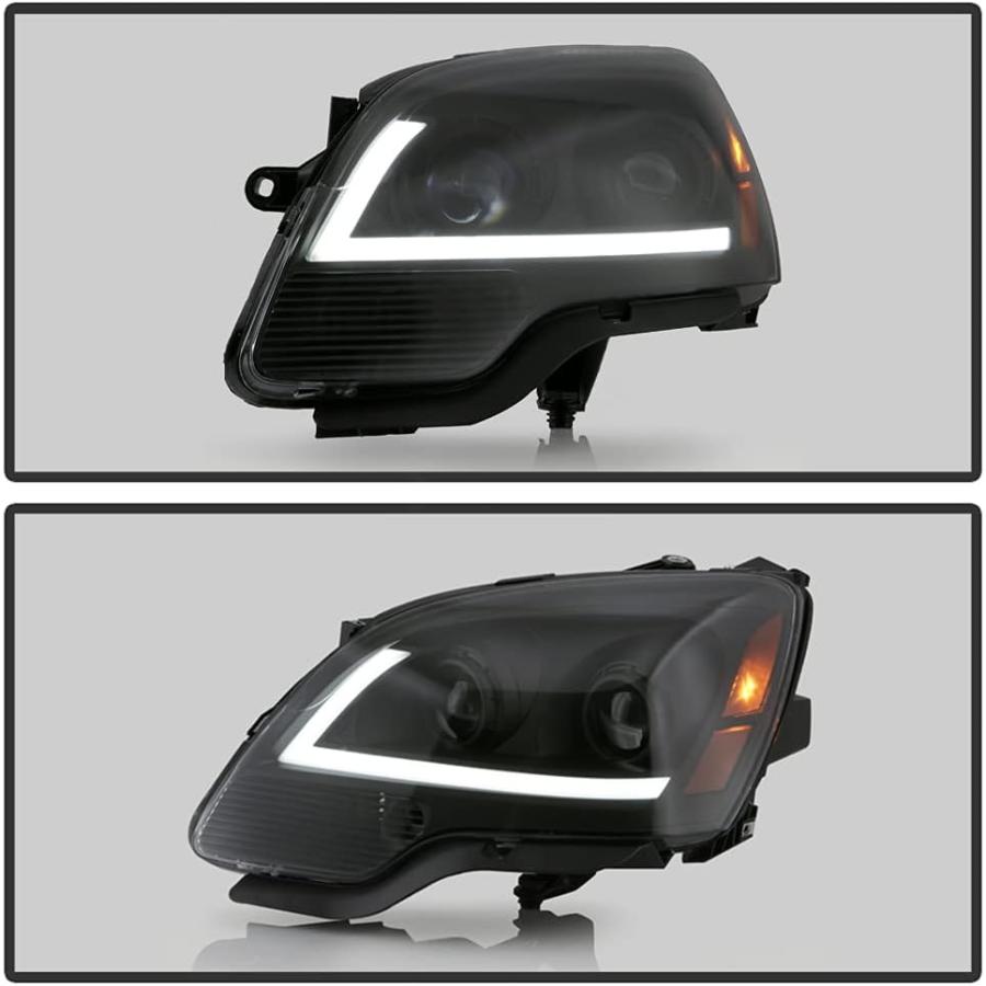 【並行輸入品】VIPMOTOZ LEDチューブ ハロゲン デュアルプロジェクター ヘッドライト ランプ 2007-2012 GMC Acadia対応の画像