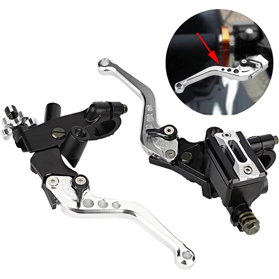 【並行輸入品】Akozon Master Cylinder Leve 1 Pair 7/8inch(22mm) Universal Motorcycl_6