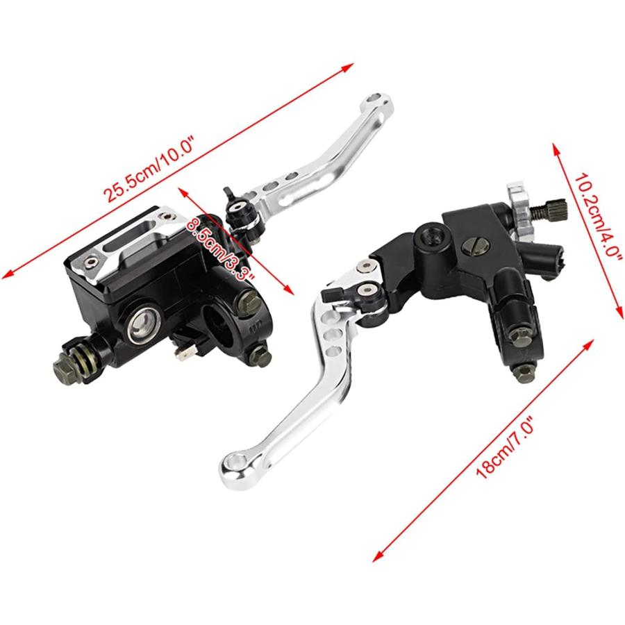 【並行輸入品】Akozon Master Cylinder Leve 1 Pair 7/8inch(22mm) Universal Motorcycl_7