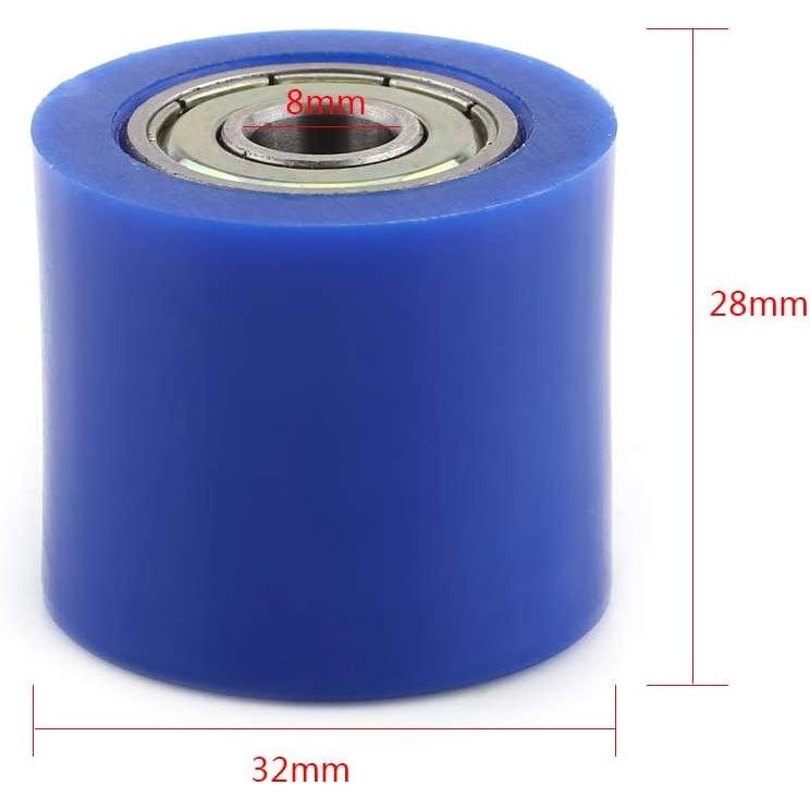 【並行輸入品】Akozon Chain Pulley Roller 8mm Drive Chain Pulley Roller Slider Tensの画像