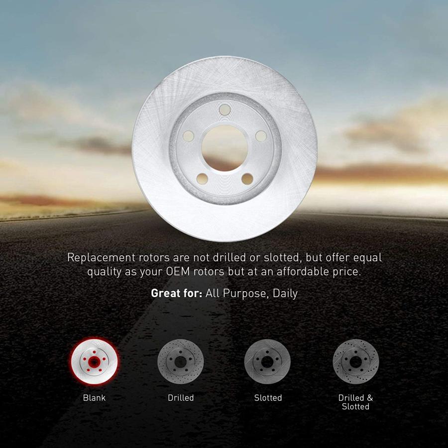 【並行輸入品】R1 Concepts Rear Brakes and Rotors Kit |Rear Brake Pads| Brake Rotor_2