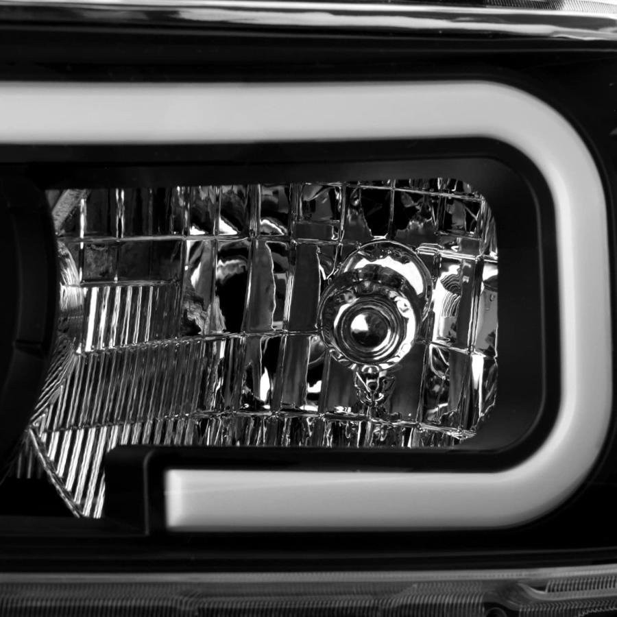 【並行輸入品】AKKON - 2010-2013 トヨタ 4Runner [C-Tube Bar] LED パーキング ブラック ヘッドライト ペアの画像