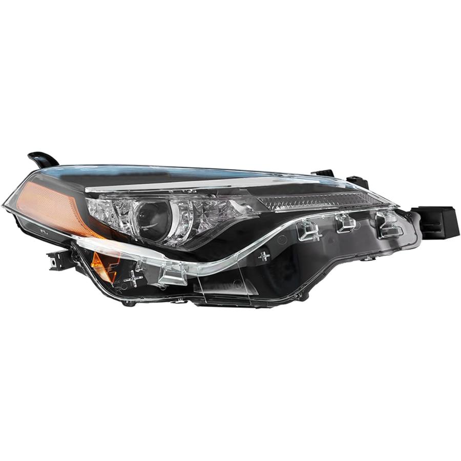 【並行輸入品】munirater フロント右 LEDプロジェクターヘッドライトヘッドランプアセンブリ アンバーコーナー付き 助手席側交換用 カローラ_1