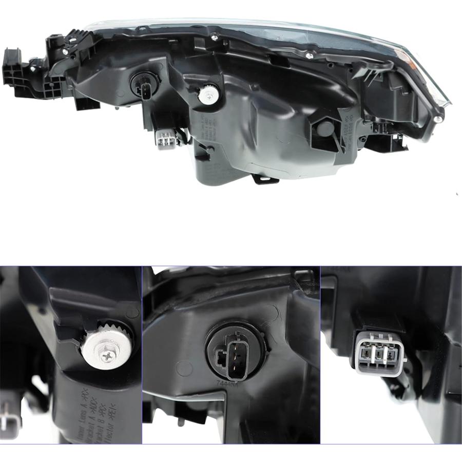 【並行輸入品】munirater フロント右 LEDプロジェクターヘッドライトヘッドランプアセンブリ アンバーコーナー付き 助手席側交換用 カローラ_4