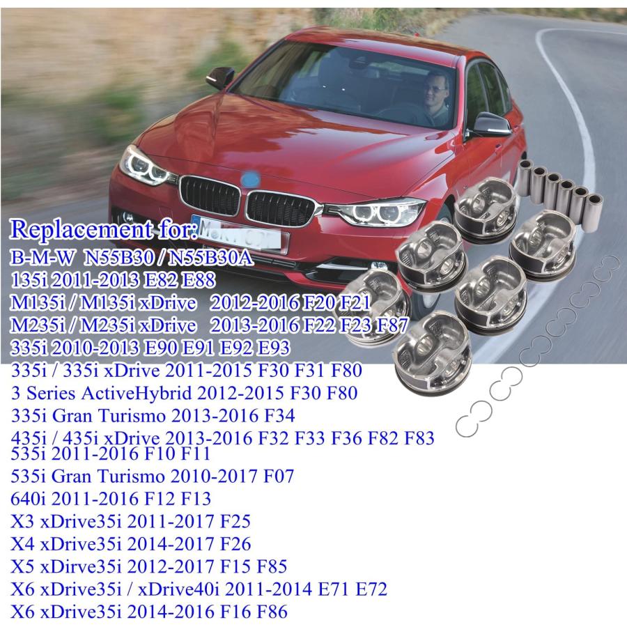 Tabamy 6 x ピストンリング STD 84mm 22mm B-M-W M135i M235i X3 Tabamy 6 x ピストンリング STD 84mm 22mm B-M-W M135i M235i X3