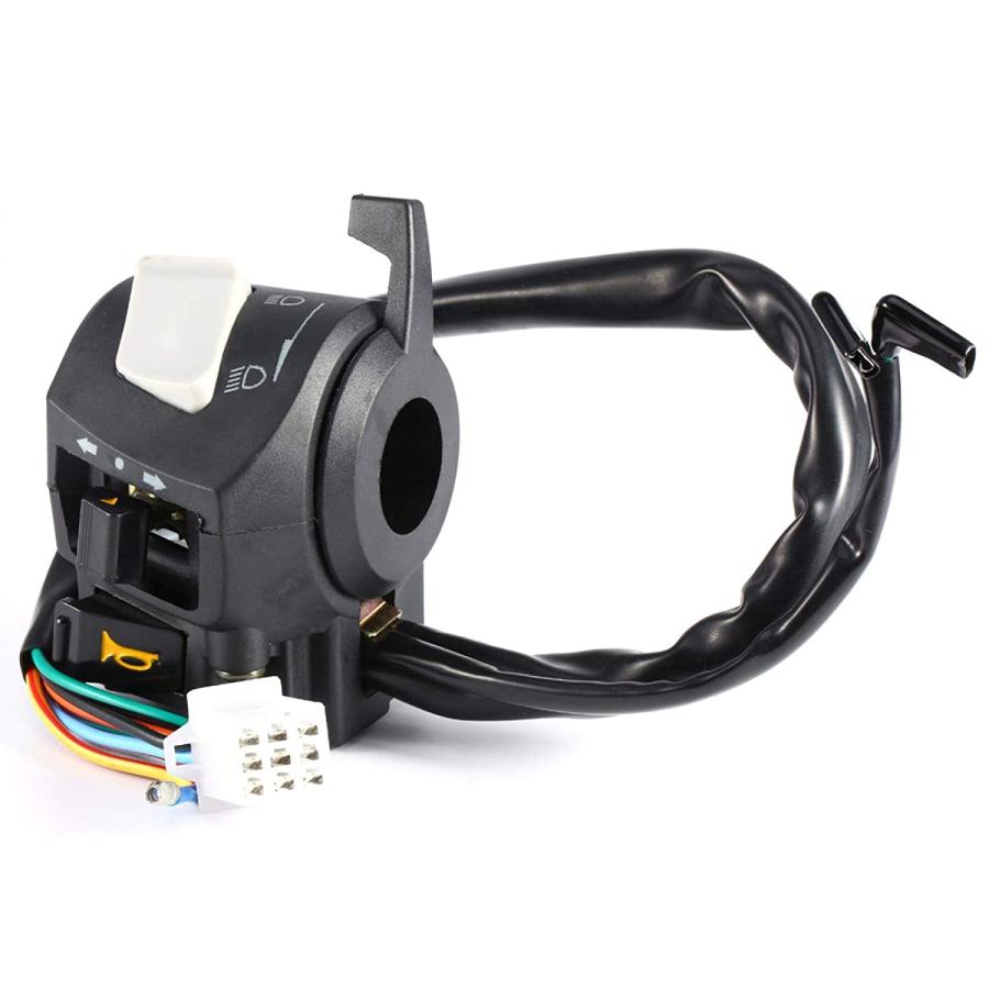【並行輸入品】KIMISS 2X Universal 7/8'' Motorcycle Handlebar Horn Turn Signal Lighの画像