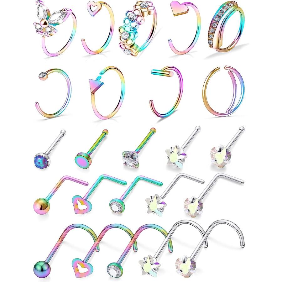 【並行輸入品】Tkzndnm Nose Rings Studs Hoops Piercings R : DreamFactory - 通販 -  Yahoo!ショッピング