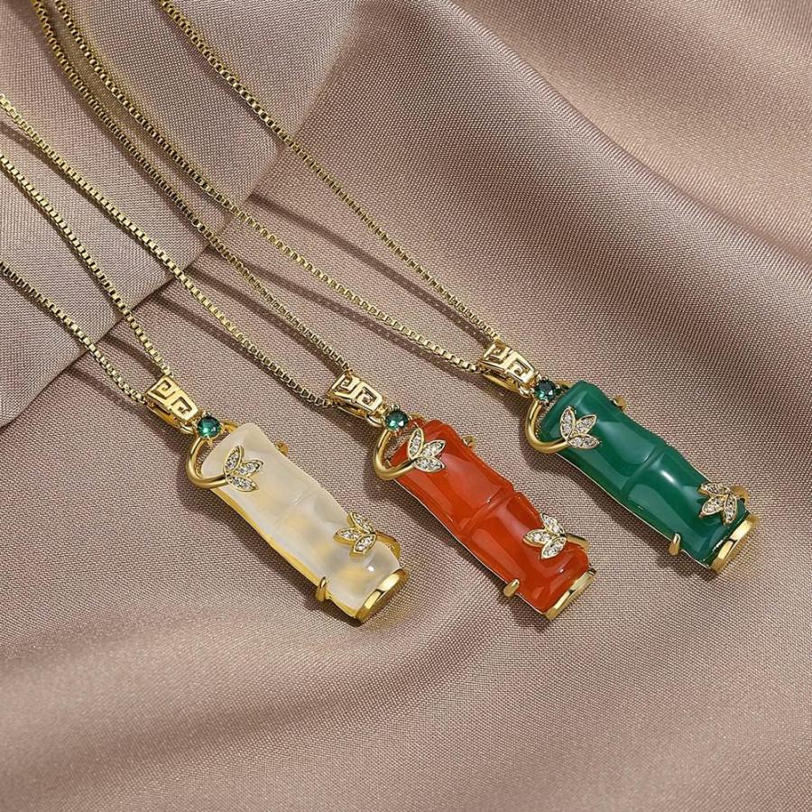 翡翠ネックレス 女性用 翡翠ジュエリー 翡翠クリスタルネックレス 18K 