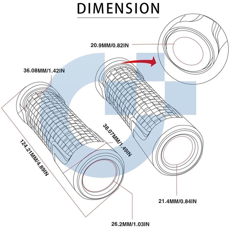 XRSM Motorcycle CNC Aluminum Parts Handlebar Grip Ends