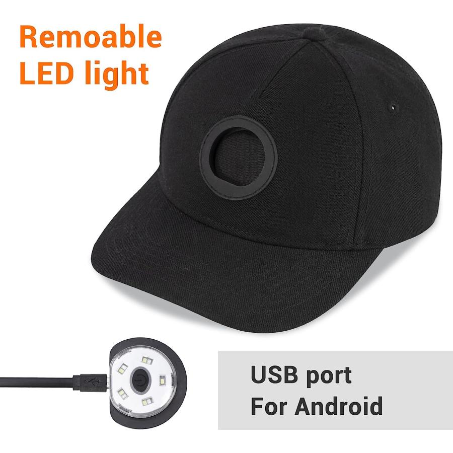 通販ショップ TOUCH TWO LED Baseball Cap with Removable Bright 125 Lumens Light Classic Adjustable Hat Built in Hands Free Headlamp　並行輸入品
